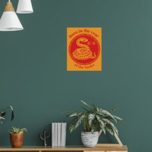 Poster Nascer no ano da Cobra - Zodiac Chinês