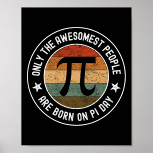 Poster Nascer No Dia De Aniversário Do Pi 14 De Março Fun