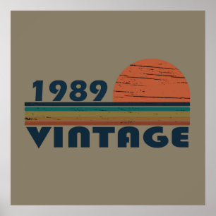 Poster Nascer no pôr do sol clássico de 1989