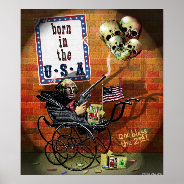 Pôster Nascer nos EUA (Frente)