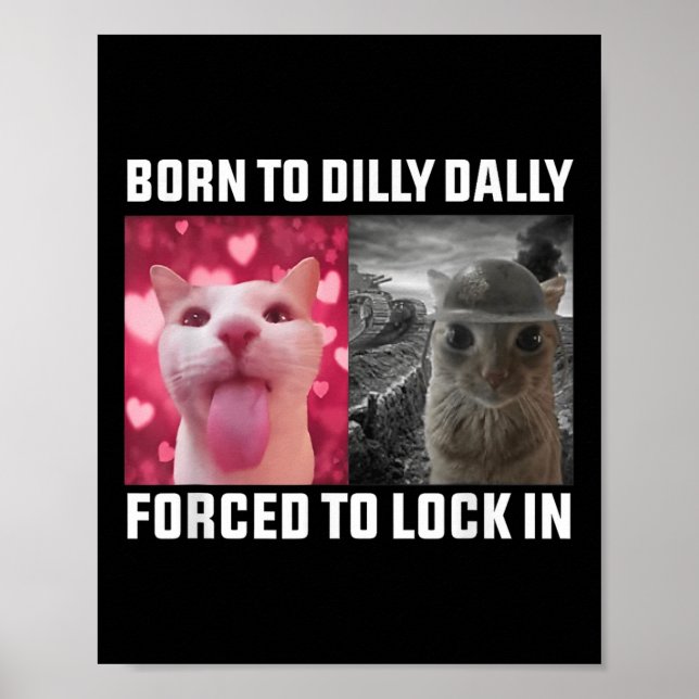 Poster Nascer Para Dilly Dally Forçada A Bloquear No Meme (Frente)