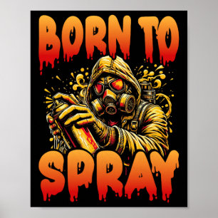 Poster Nascer para pulverização - Desenho de Streetwear d