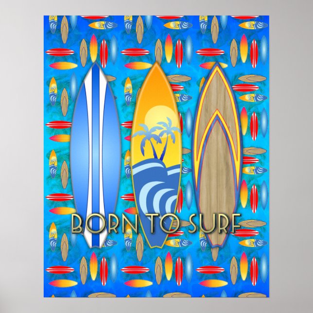 Pôster Nascer Para Surf (Frente)