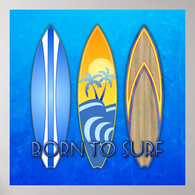 Pôster Nascer Para Surf (Frente)
