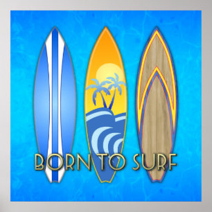 Pôster Nascer Para Surf
