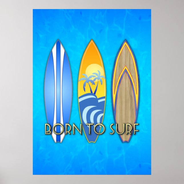 Poster Nascer Para Surf (Frente)