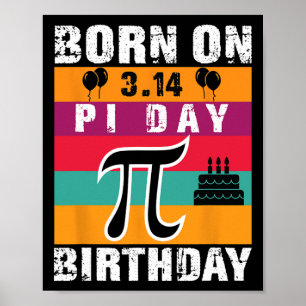 Poster Nascer Pi Day No Dia De Aniversário Do Pi 3.14