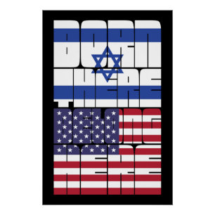 Pôster Nascido em Israel, Pertencente Americano