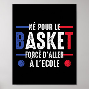 Poster Nascido Para Esboço Forçado a Ir Para a Escola Esb