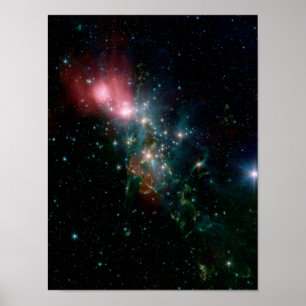 Poster Nascimento caótico de NGC 1333 das estrelas