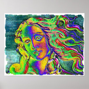 Poster Nascimento da borda áspera de Venus