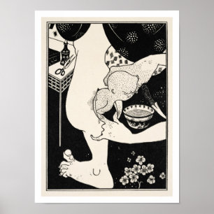 Pôster Nascimento da vitela do pé, ilustração de