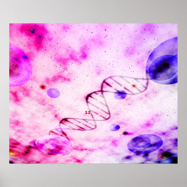 Poster Nascimento de uma molécula de DNA (Frente)