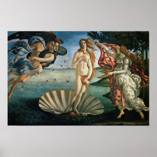 Poster Nascimento de Vênus de Botticelli