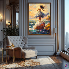 Poster Nascimento de Vênus Inspirado no Impressionismo