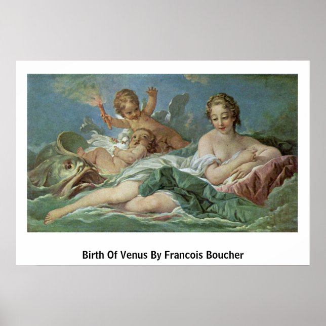 Poster Nascimento De Vênus Por Francois Boucher (Frente)