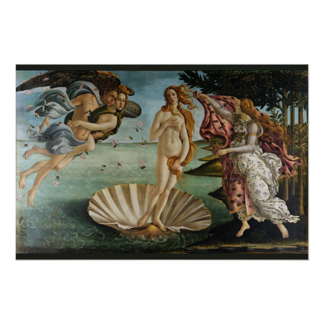 Pôster Nascimento de Venus Sandro Botticelli Glossy (Frente)
