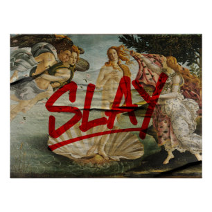 Pôster Nascimento de Vênus × SLAY – Edição Marcador Verme