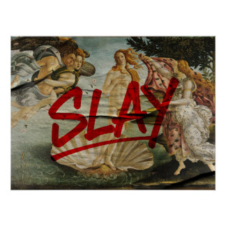 Pôster Nascimento de Vênus × SLAY – Edição Marcador Verme