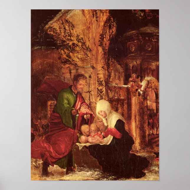Poster Nascimento do Cristo, c.1520-25, (Frente)