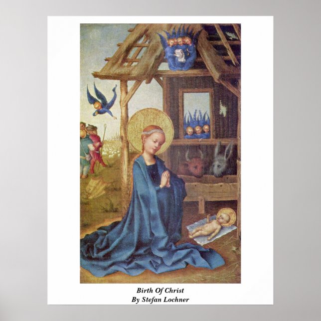 Poster Nascimento Do Cristo Por Stefan Lochner (Frente)
