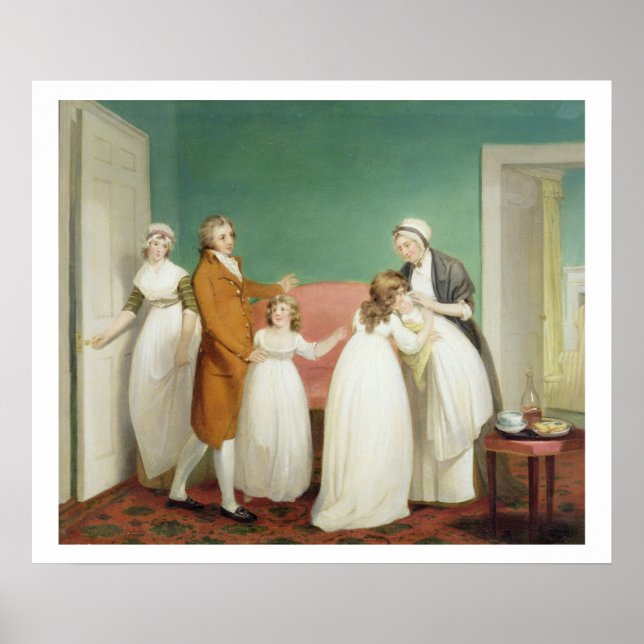 Pôster Nascimento do herdeiro, c.1799 (óleo na canvas) ve (Frente)