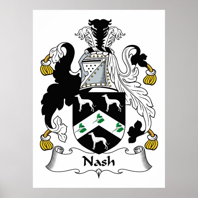 Pôster Nash Family Crest (Frente)