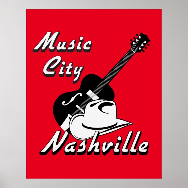 Pôster Nashville. Cidade da Música (Frente)