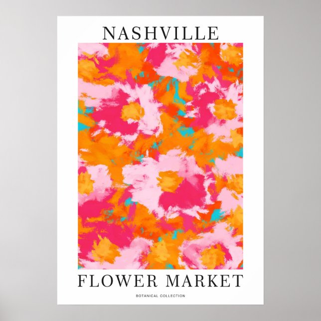 Poster Nashville Flower Market (Frente)