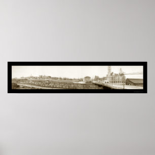 Poster Nashville, foto 1905 da estrada de ferro do TN