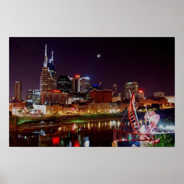 Pôster Nashville Skyline (Frente)