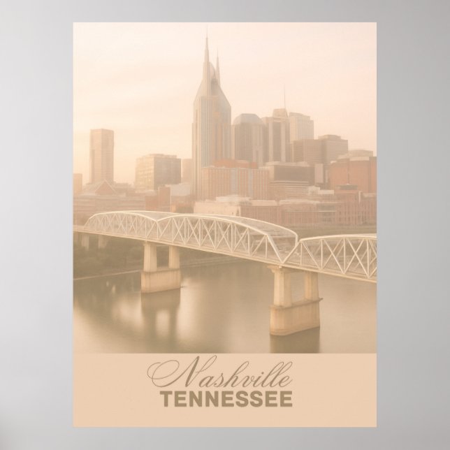 Poster Nashville, Tennessee (Frente)