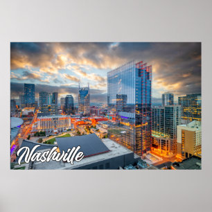 Poster Nashville, Tennessee, Estados Unidos