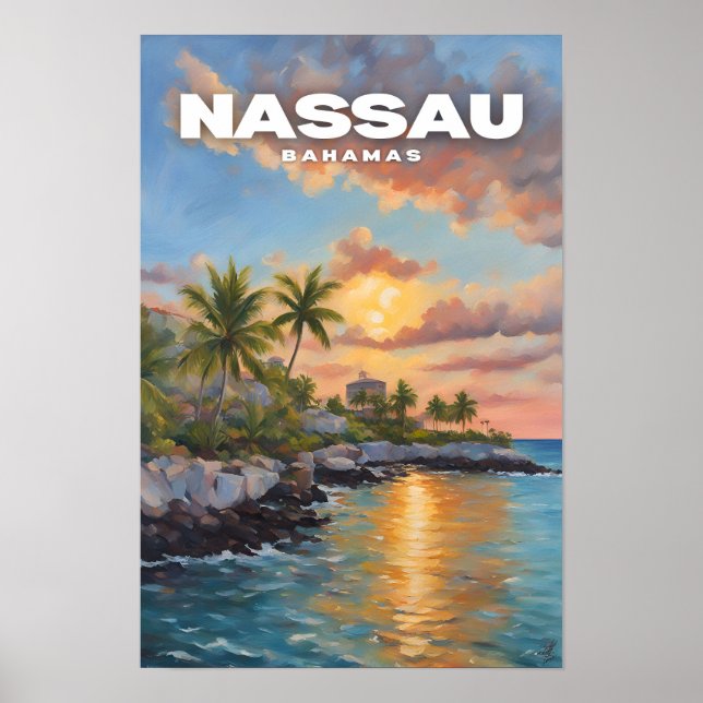 Poster Nassau As Bahamas (Frente)