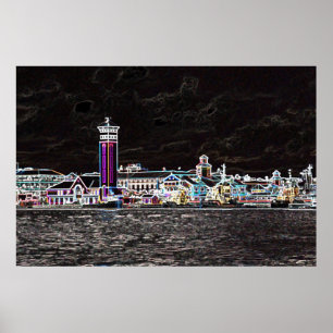 Pôster Nassau de néon