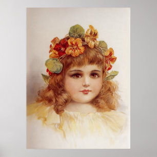 Pôster Nasturtium Wreath