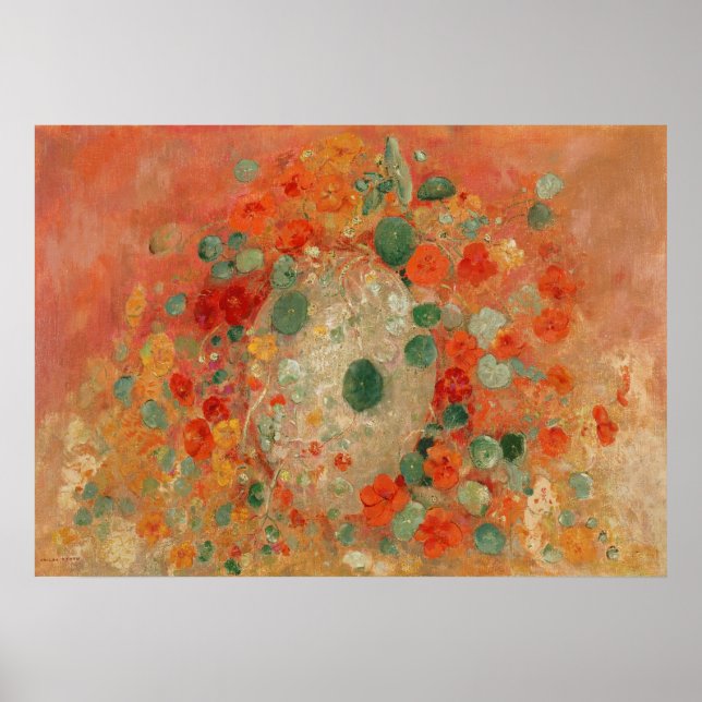 Poster Nasturtiums (1905) por Odilon Redon (Frente)