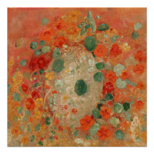 Pôster Nasturtiums por Odilon Redon