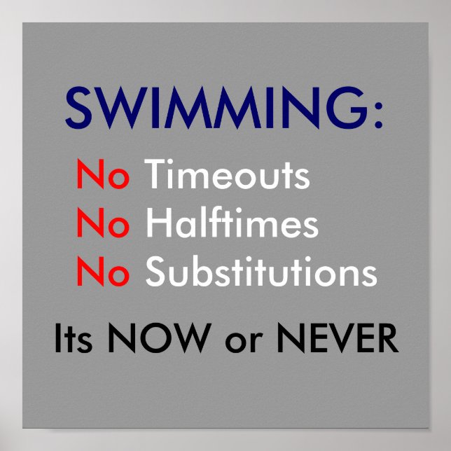 Pôster Natação (Frente)