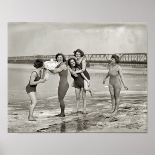 POSTER NATAÇÃO 1924 DO INVERNO DO RIO POTOMAC