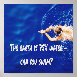 Poster Natação adorando Natação Piscina