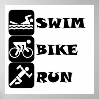Pôster Natação Bike Run
