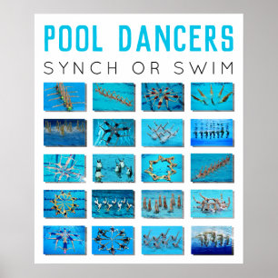 Poster Natação creativa