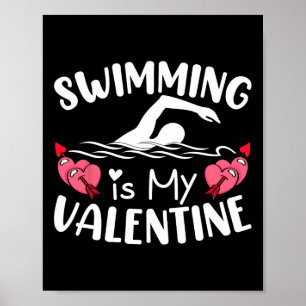 Poster Natação É Meu Namorado Meninos Meninas Esportes Va