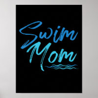 Natação Mãe Nadando Engraçado Presente Bonito