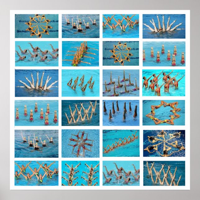 Pôster natação sincronizada (Frente)