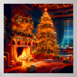 Poster Natais vintages de inverno