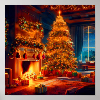 Poster Natais vintages de inverno