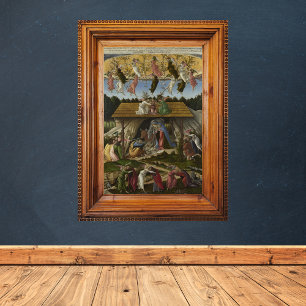 Poster Natais vintages Natividade Cena Sandro Botticelli