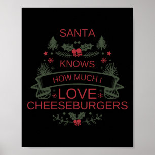 Poster Natal 2025 Cheeseburgers Mostra Humor Para Comfo